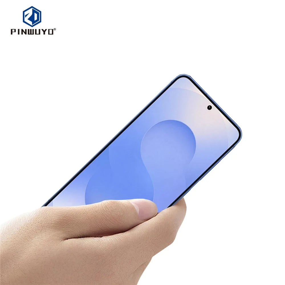 PINWUYO For Samsung Galaxy S25 Edge Tempered Glass Film  Explosion-proof 9H 3D Full Screen Protector - Black - 2