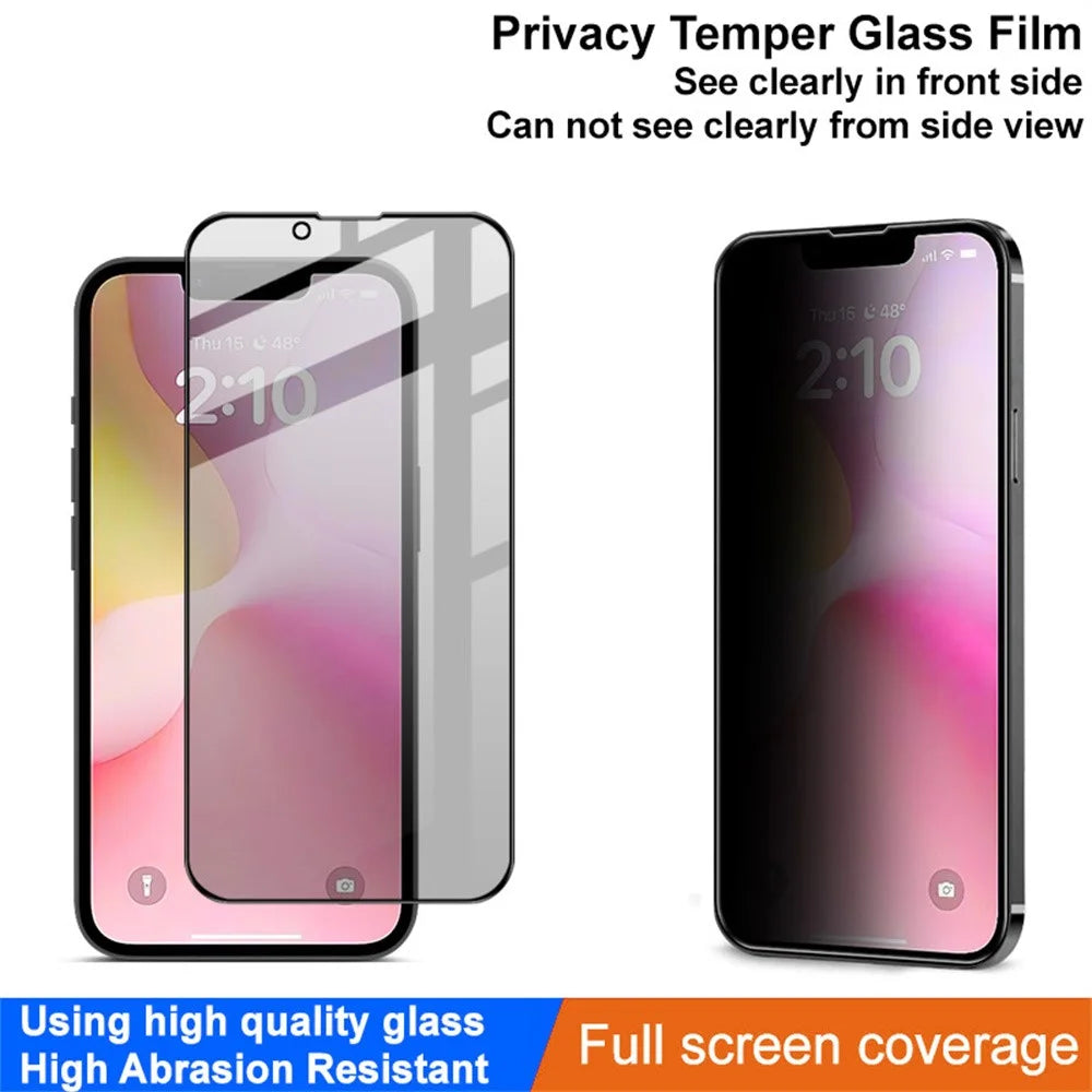 IMAK For iPhone 17e / 16e Anti Peep Tempered Glass Screen Protector Full Coverage - 3