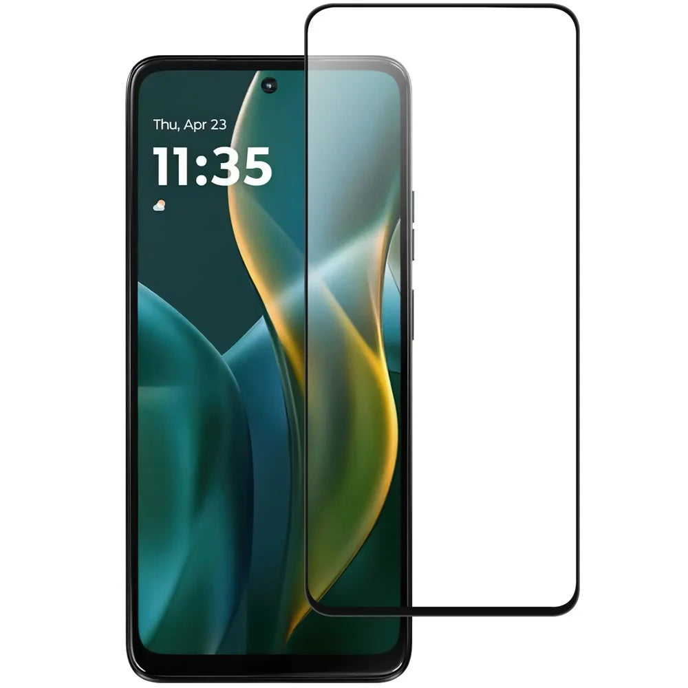 For Motorola Moto G Power (2025) AGC Tempered Glass with Black Edge Full Glue Full Coverage Screen Protector - 1