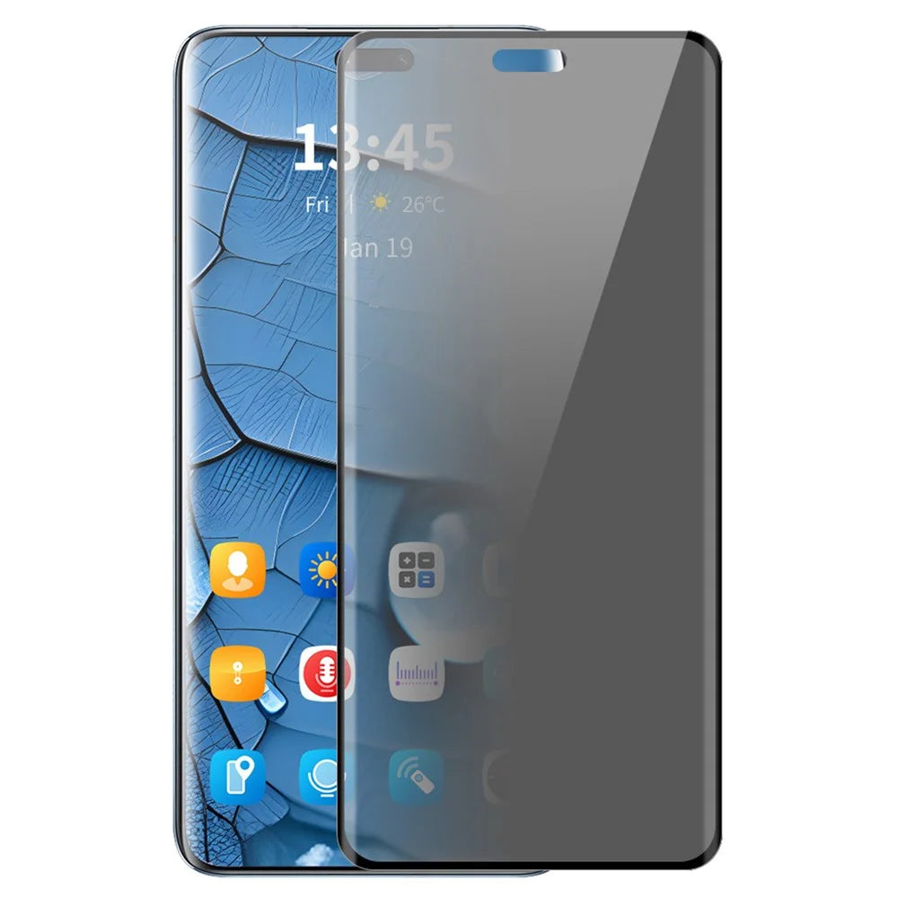 ENKAY HAT PRINCE For Honor Magic7 Pro 5G Privacy Screen Protector 3D Curved Tempered Glass Anti-Spy Film - 1