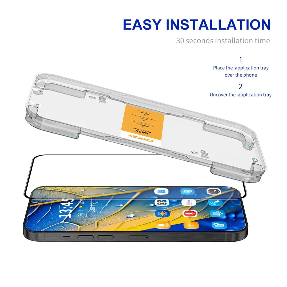 ENKAY HAT PRINCE For Motorola Moto G Power (2025) HD Clear Film   Tempered Glass Screen Protector with Installation Tool - Transparent - 2