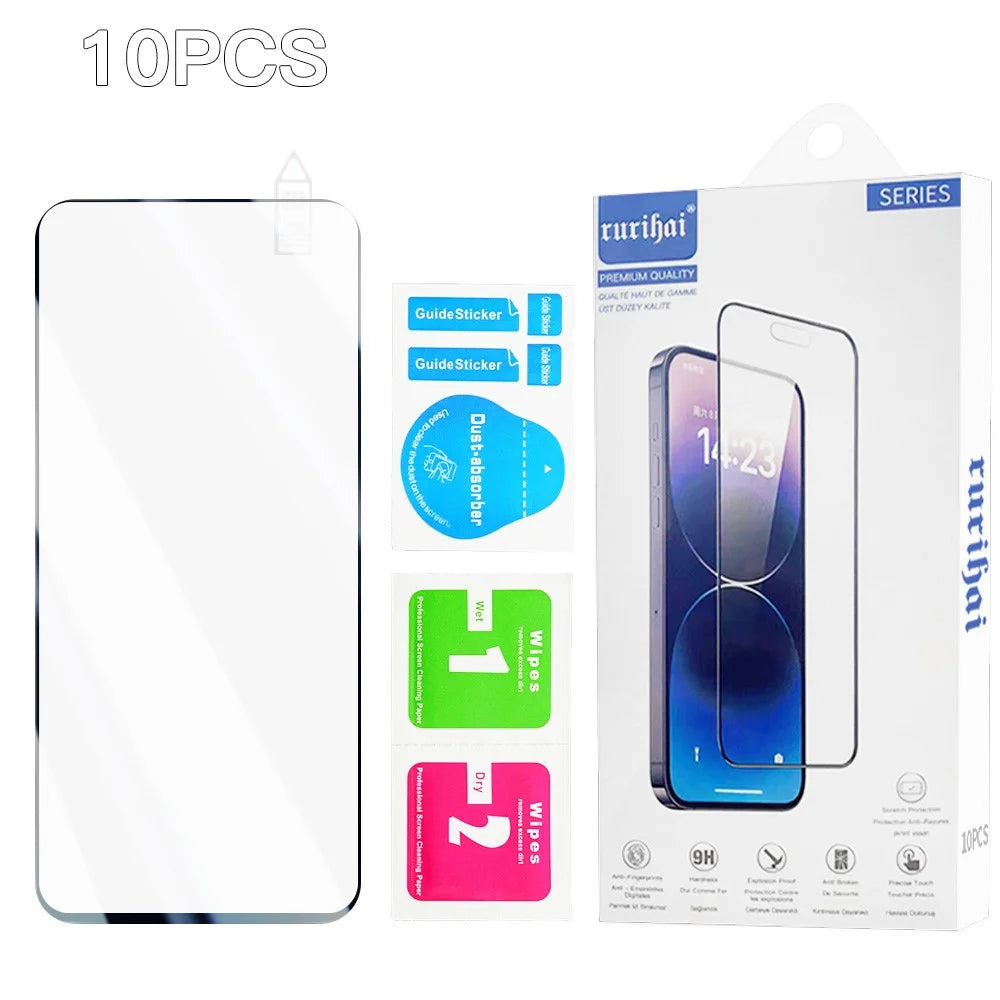 RURIHAI 10Pcs For Motorola Moto G (2025) 5G High Aluminium-Silicon Glass Film 0.26mm 2.5D Screen Protector - 7
