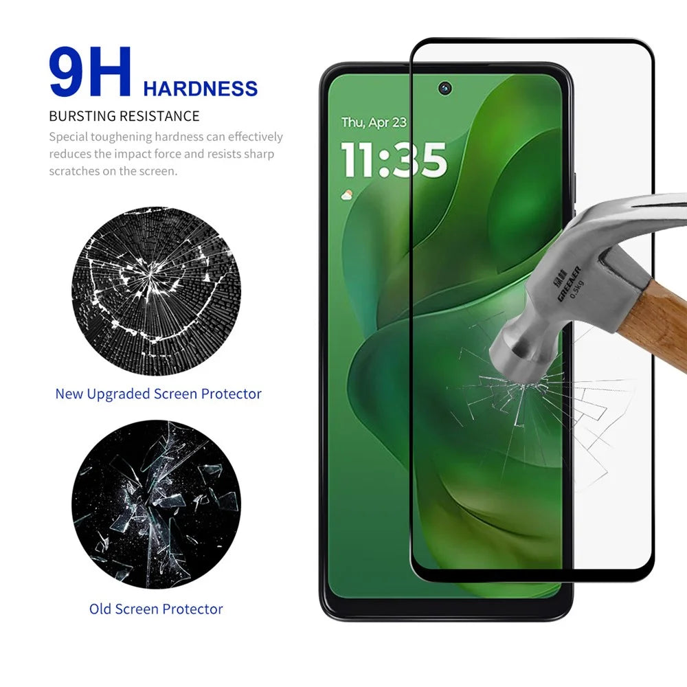 RURIHAI For Motorola Moto G Power (2025) Screen Protector Secondary Hardening High Aluminium-Silicon Glass Film - 4