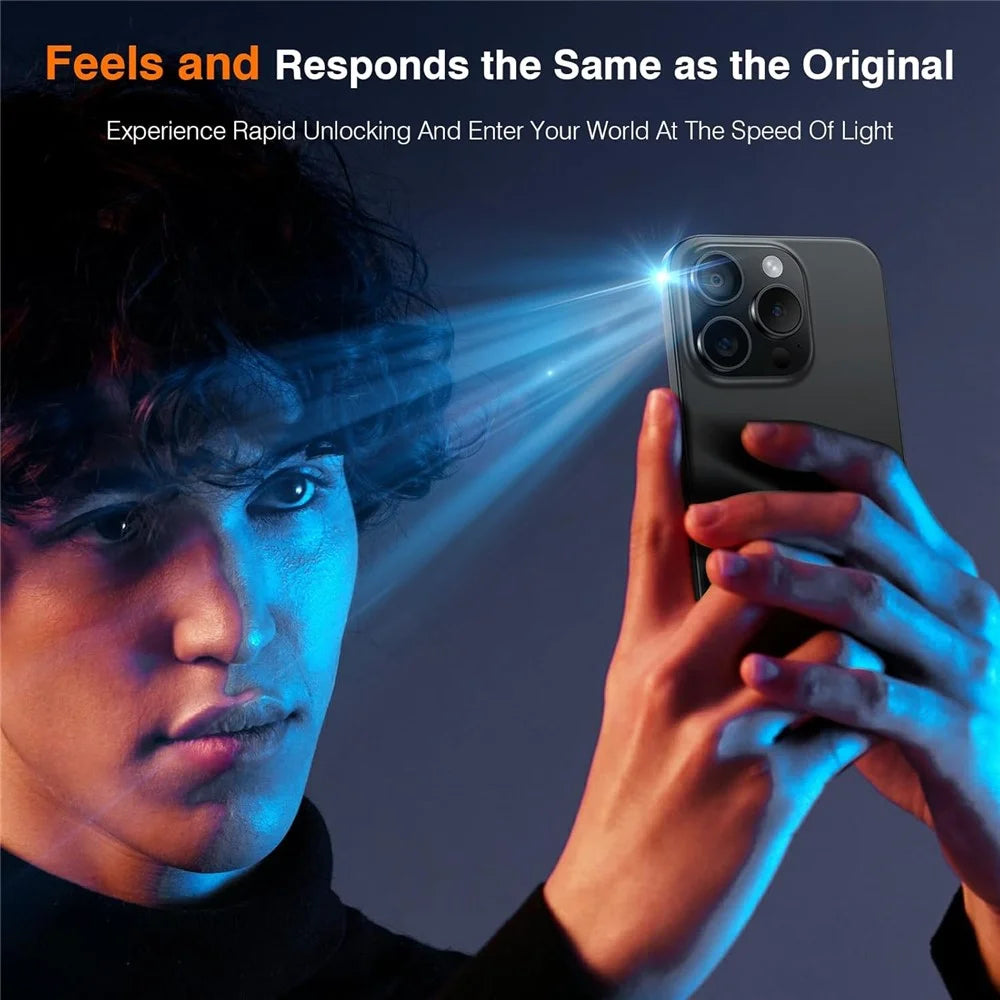 2Pcs Privacy Screen Protector For iPhone 14 / 13 / 13 Pro , Anti Spy High Aluminium Silicon Glass Film with Dust Removal Tool - 2