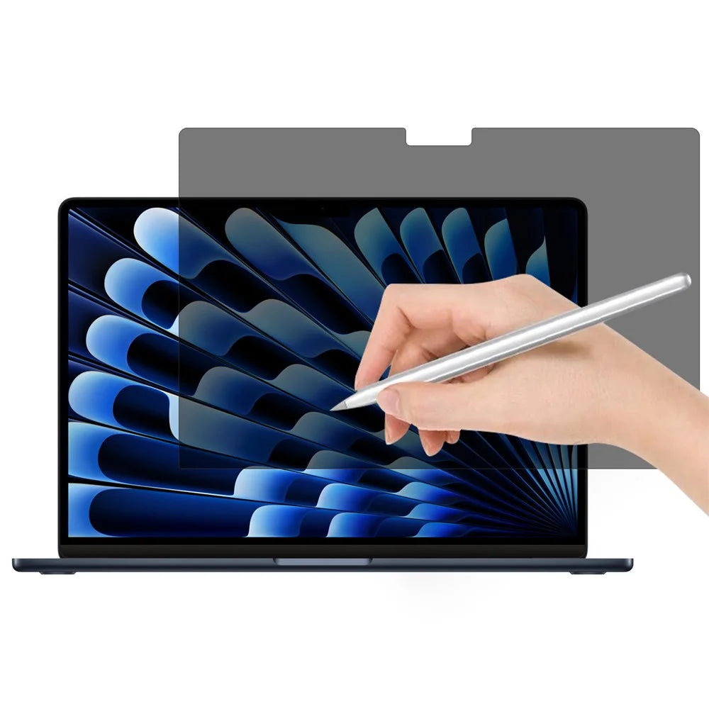 Privacy Screen Protector For Macbook Air 15 inch (2025) / (2024) A3114 / (2023) A2941 (EU Version) (M2 / M3) Anti Spy PET Paperlike Tablet Film - 1