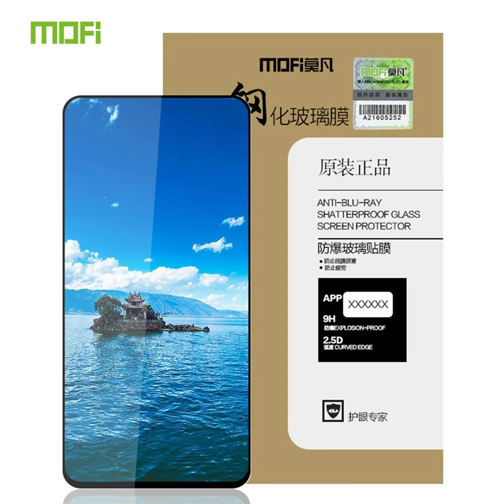 MOFI For Motorola Moto G (2025) 5G Screen Protector  9H Full Glue Full Coverage High Aluminum-Silicon Glass Film - Black - 3