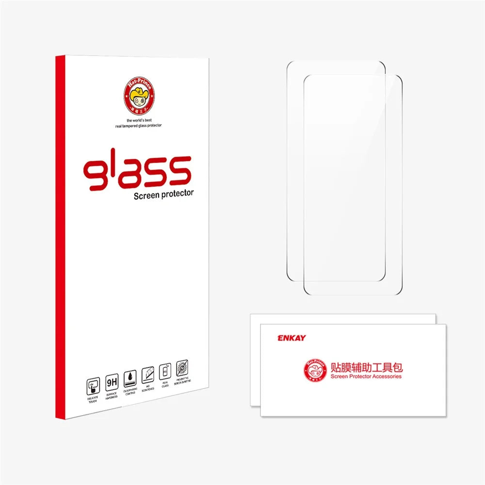 ENKAY HAT PRINCE For Huawei nova 13i 4G 2Pcs Screen Protector   9H Clear High Aluminum-Silicon Glass Film - Transparent - 6