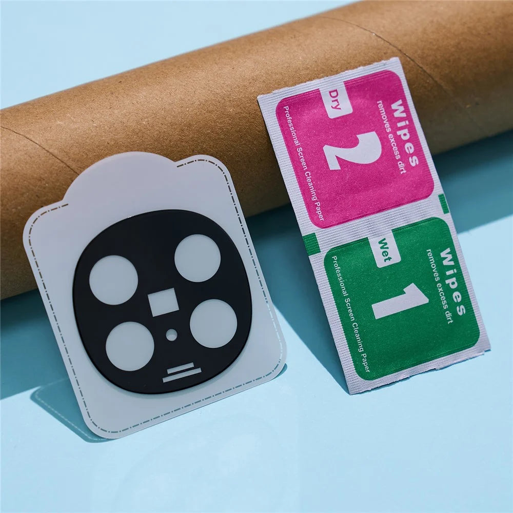 2Pcs For Oppo Find N5 5G Camera Lens Protector 2.5D Arc Edge Silk Printing Tempered Glass Rear Lens Film - 5