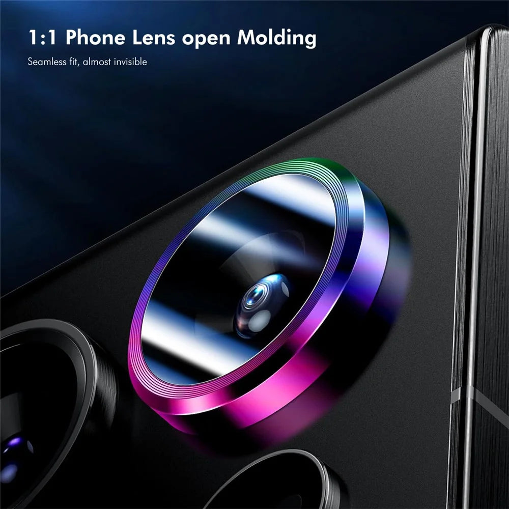 ENKAY HAT PRINCE For Samsung Galaxy S25 Ultra Camera Lens Protector   AR Clear Metal Ring Rear Lens Film - Black - 4