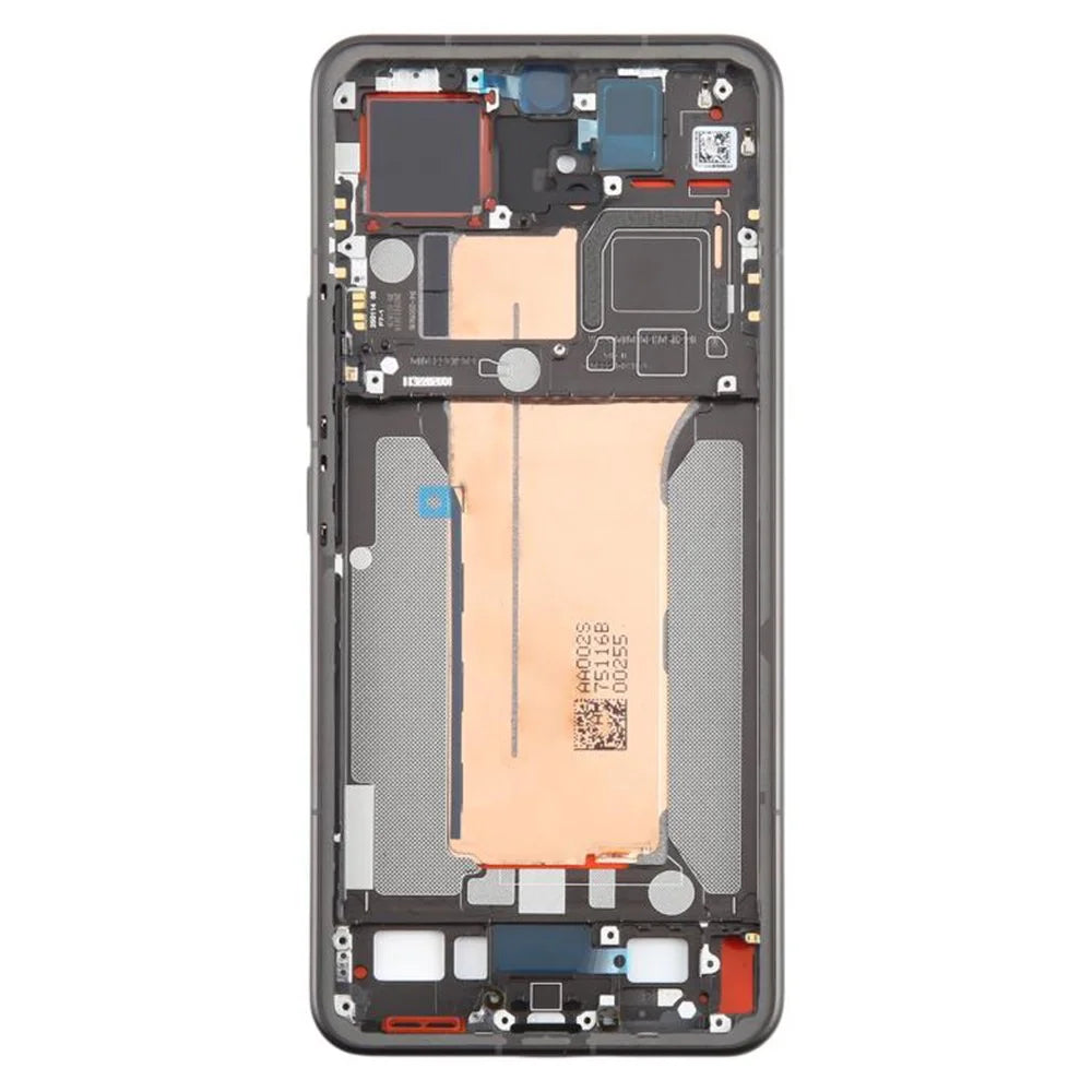 For Xiaomi 15 Pro Middle Plate Frame (A-Side) Repair Part (Without Logo) - Black - 2