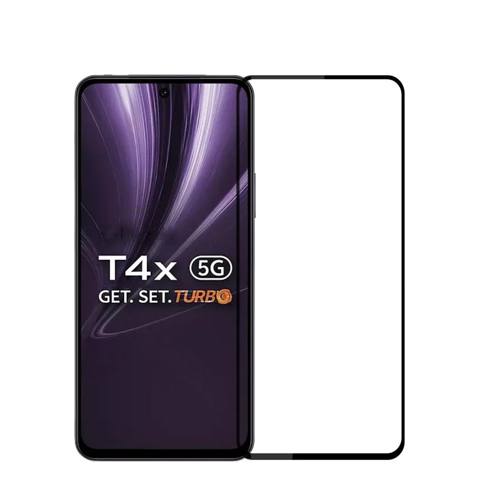 PINWUYO For vivo T4x 5G Tempered Glass Film  JK Series-2 9H Full Screen Protector - Black - 1