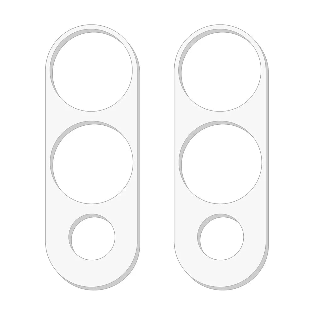 2Pcs Camera Lens Protector For vivo T4 Lite 5G / iQOO Z10 Lite / Y04 4G 5G / Y19e / Y29s 5G , 3D Arc Edge Anti-Scratch Tempered Glass Lens Film - 2