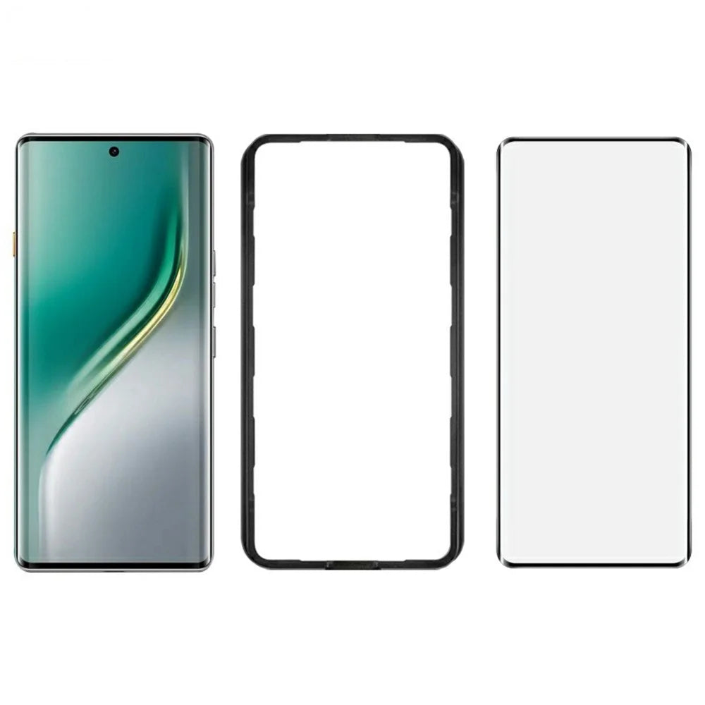 IMAK For TECNO Camon 40 Pro 5G / 4G Screen Protector Full Glue 3D Curved Tempered Glass Film with Positioning Frame - 4