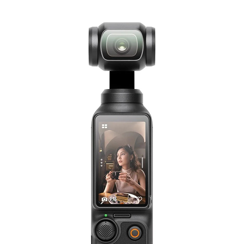 RURIHAI For DJI Osmo Pocket 3 Lens Film + Screen Protector 0.2mm 2.5D High Aluminium-Silicon Glass Guard - 2