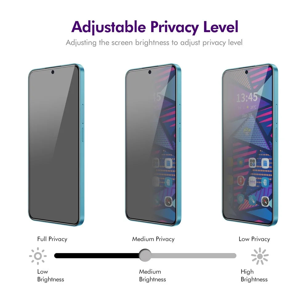 ENKAY HAT PRINCE For OnePlus Nord 4 Privacy Screen Protector  28-degree Anti-Spy Tempered Glass - Black - 4