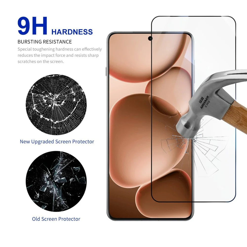 RURIHAI 10Pcs For Oppo Find X8 Ultra 5G Screen Protector 0.18mm 2.5D High Aluminium-Silicon Glass Film (Support Fingerprint Unlock) - 3