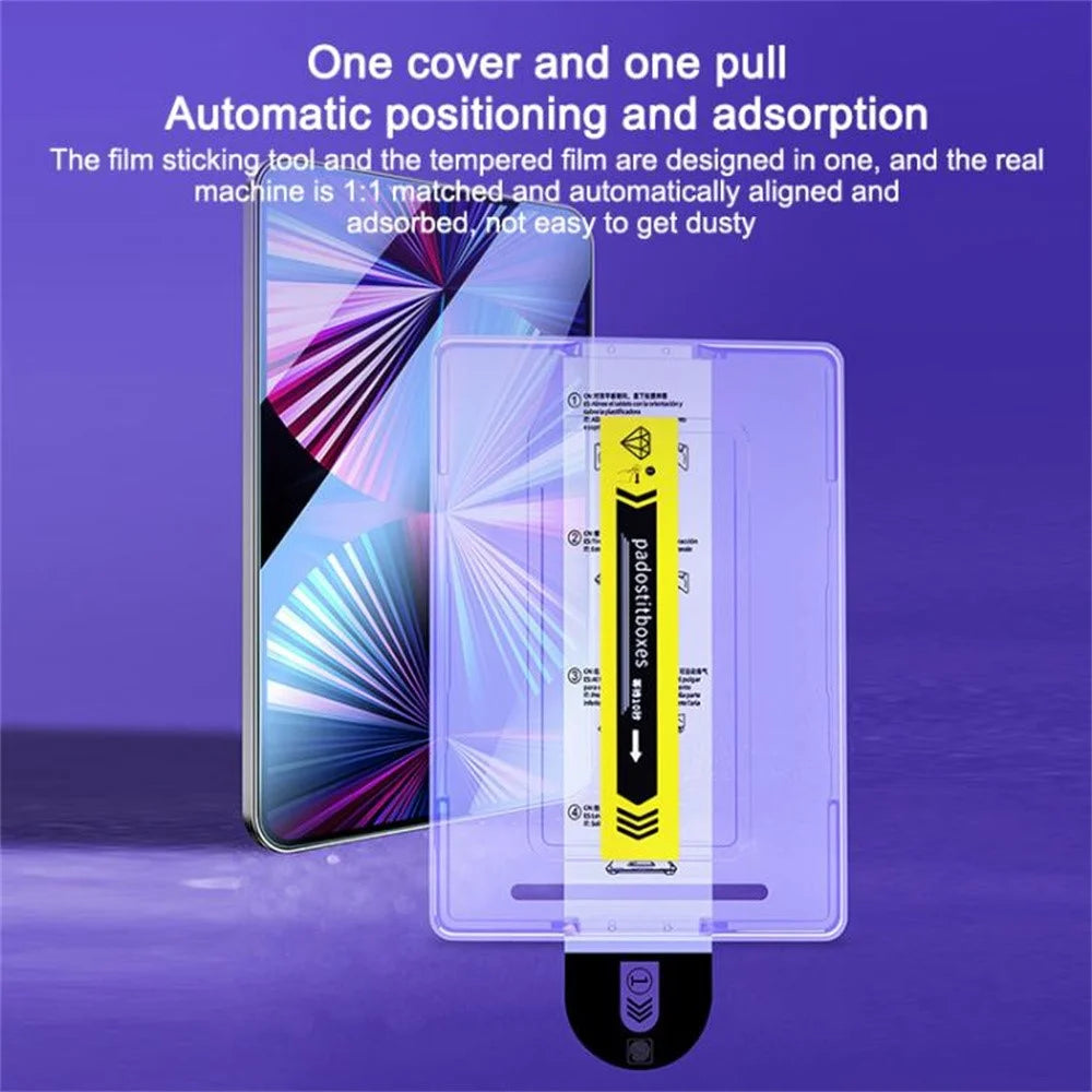 For iPad Air 11 (2026) / (2025) / (2024) Screen Protector Tempered Glass HD Film with Automatic Dust Removal Tool - 3