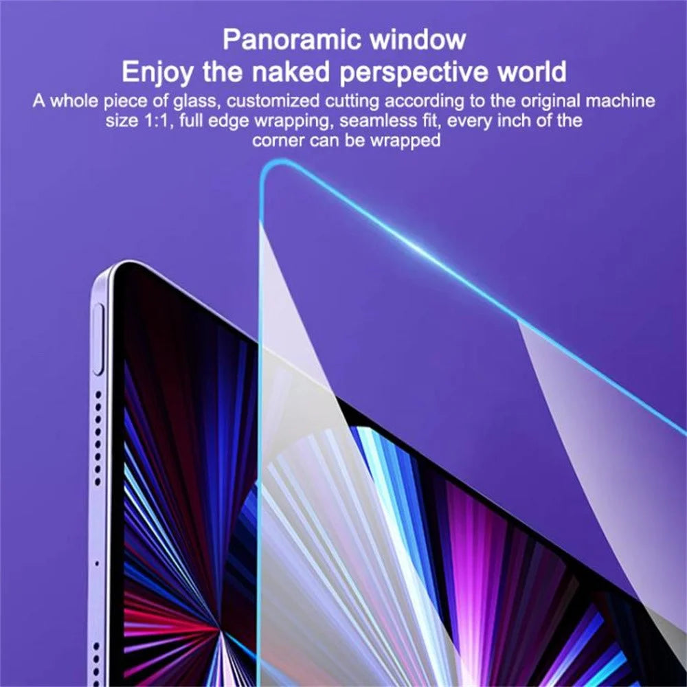 For iPad (2025)  /  10.9 (2022) Screen Protector Tempered Glass HD Film with Automatic Dust Removal Tool - 5