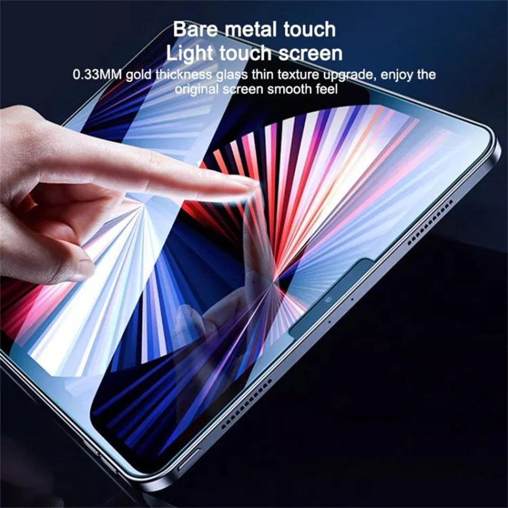 For iPad (2025)  /  10.9 (2022) Screen Protector Tempered Glass HD Film with Automatic Dust Removal Tool - 6