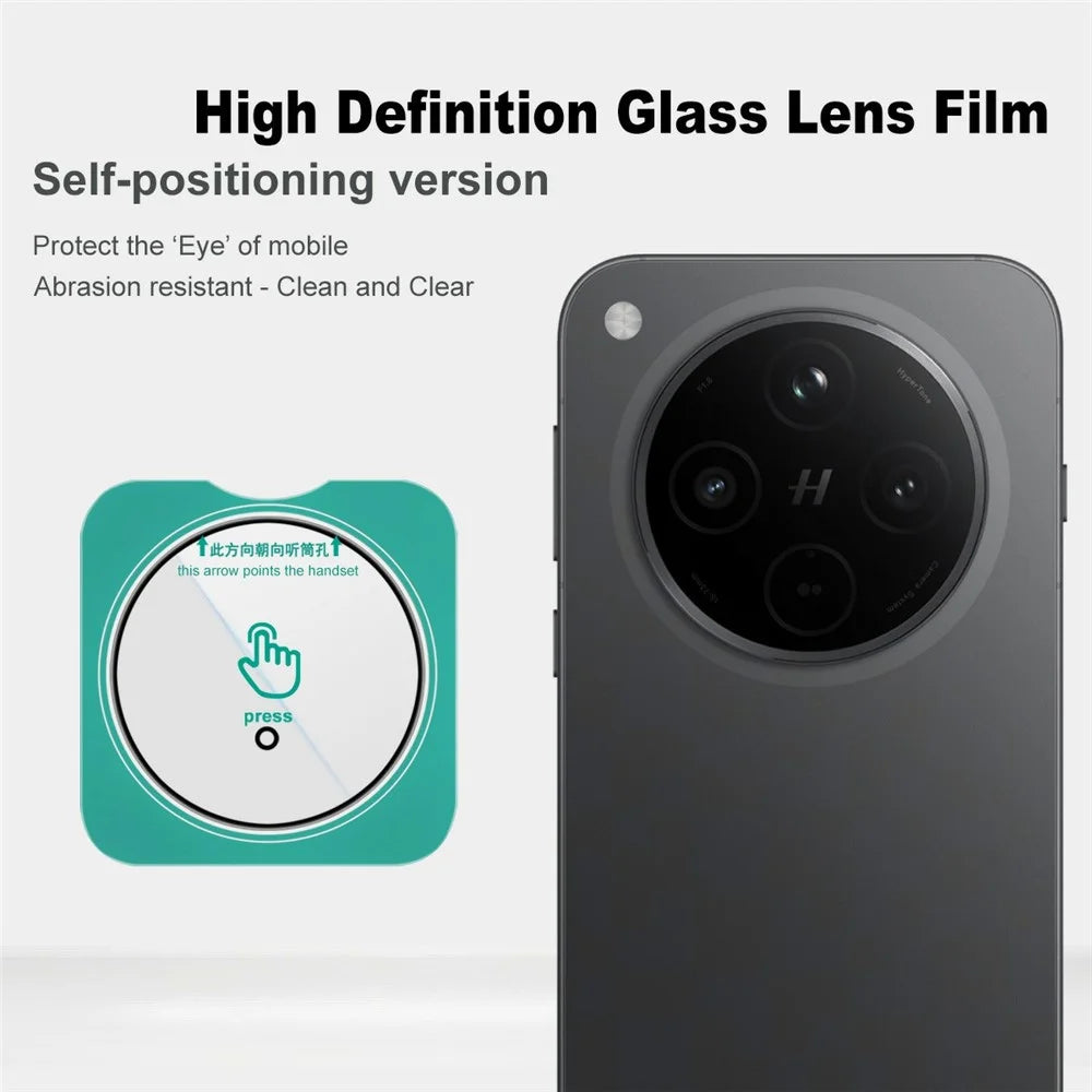 IMAK For Oppo Find X8s+ 5G Camera Lens Protector Tempered Glass Lens Film with Self Positioning Frame - 3
