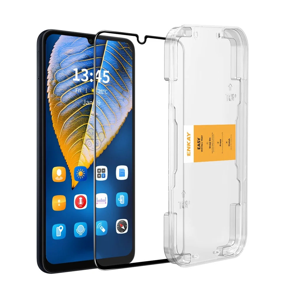 ENKAY HAT PRINCE For Samsung Galaxy M06 5G / Galaxy F06 5G HD Clear Film   Tempered Glass Screen Protector with Installation Tool - Transparent - 1