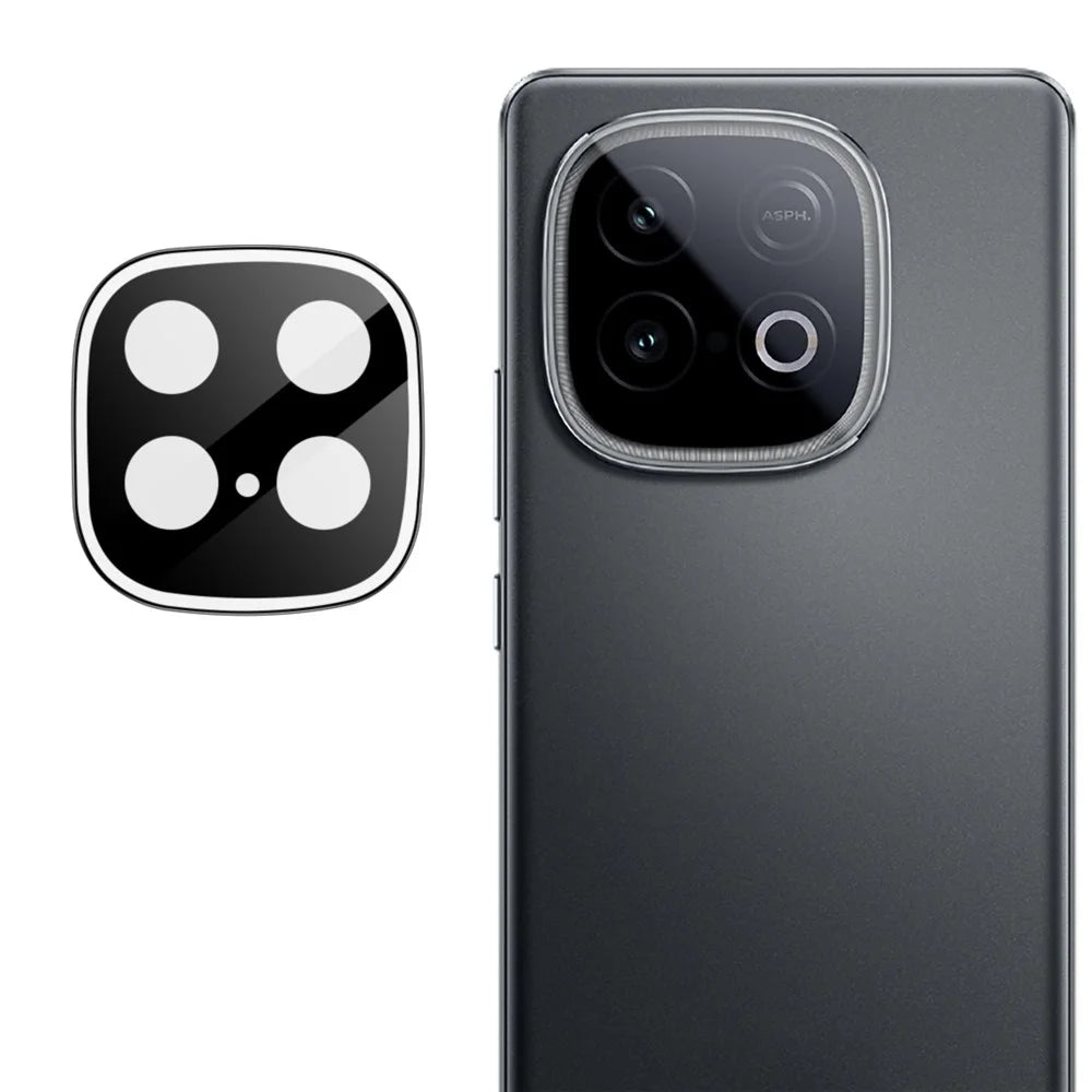 IMAK For vivo iQOO Z10 Turbo Pro 5G / Z10 Turbo 5G Tempered Glass Camera Lens Protector with Self Positioning Frame (Black Version) - 1