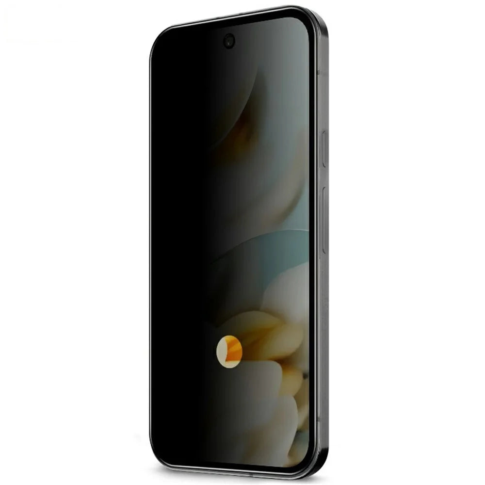 IMAK For Google Pixel 9a Privacy Tempered Glass Screen Protector Fingerprint Unlock Compatible Anti Spy Film - 6