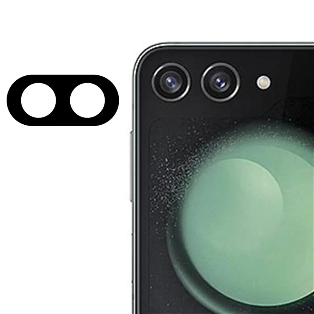 For Samsung Galaxy Z Flip7 5G Camera Lens Protector High Clarity Tempered Glass Lens Film - Black - 1