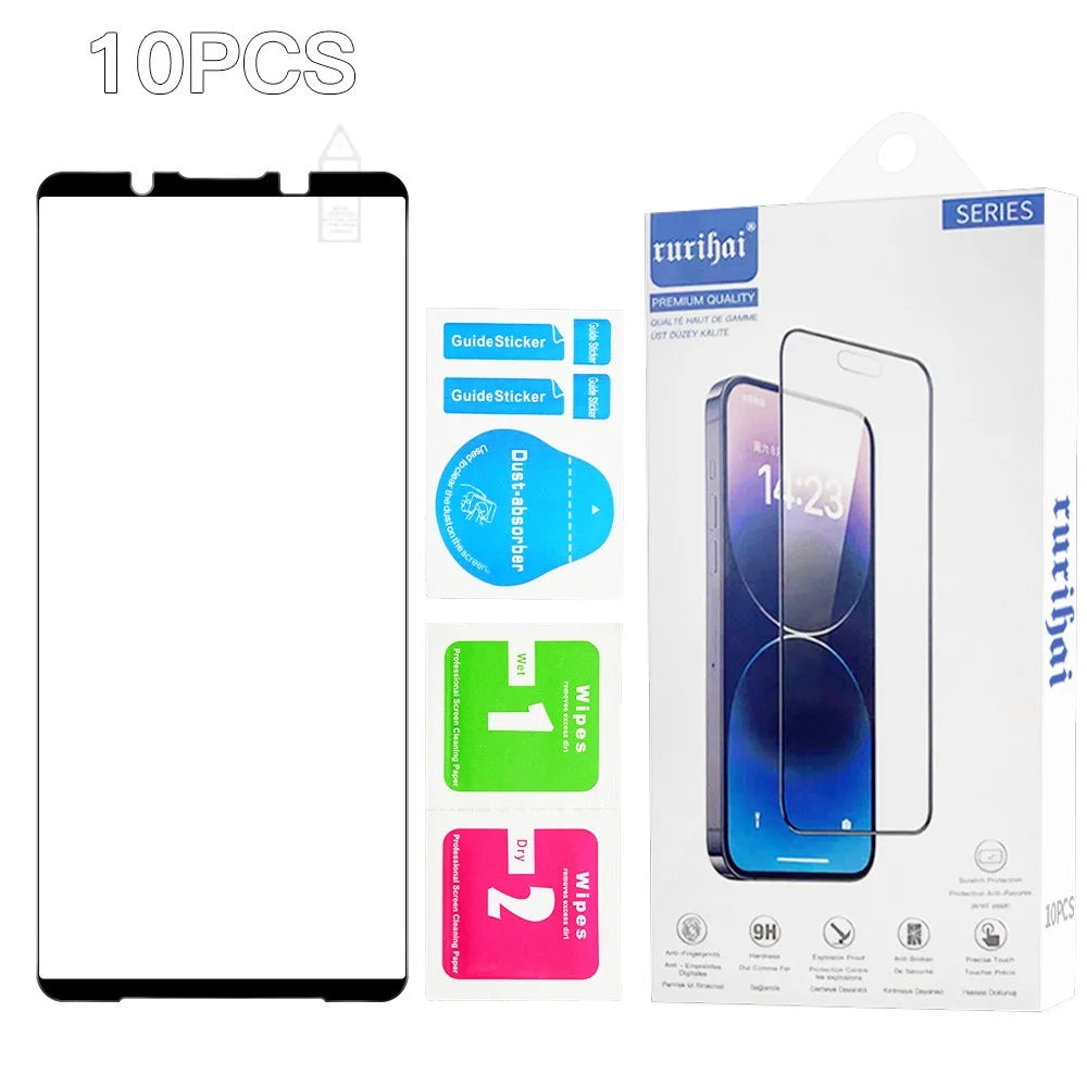 RURIHAI 10Pcs For Sony Xperia 1 VII High Aluminium-Silicon Glass Film 0.26mm 2.5D Screen Protector - 7