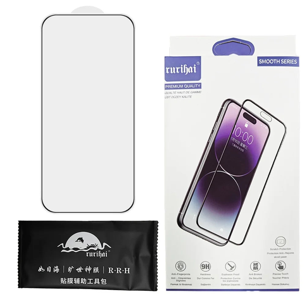 RURIHAI For iPhone 17 Pro Screen Protector HD 0.33mm Full Coverage High Aluminium-Silicon Glass Film - 7