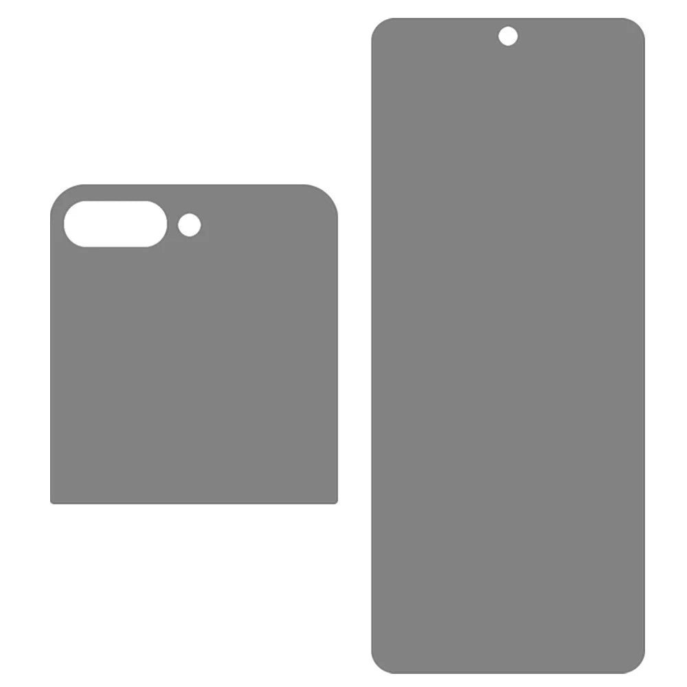 For Samsung Galaxy Z Flip7 5G Anti-Spy PET Phone Screen Protector Front + Back Screen Matte Film - 2