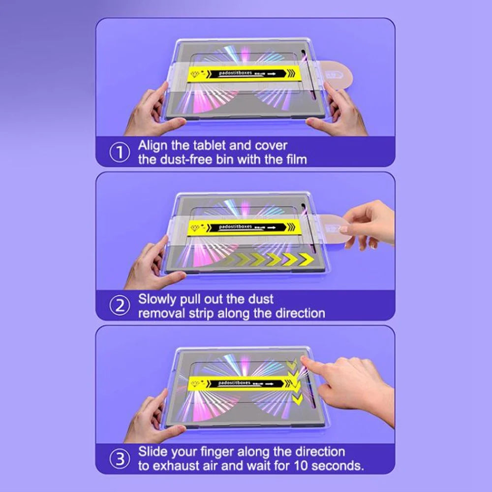 For Lenovo Tab K9  /  Tab One Screen Protector Tempered Glass HD Film with Automatic Dust Removal Tool - 5