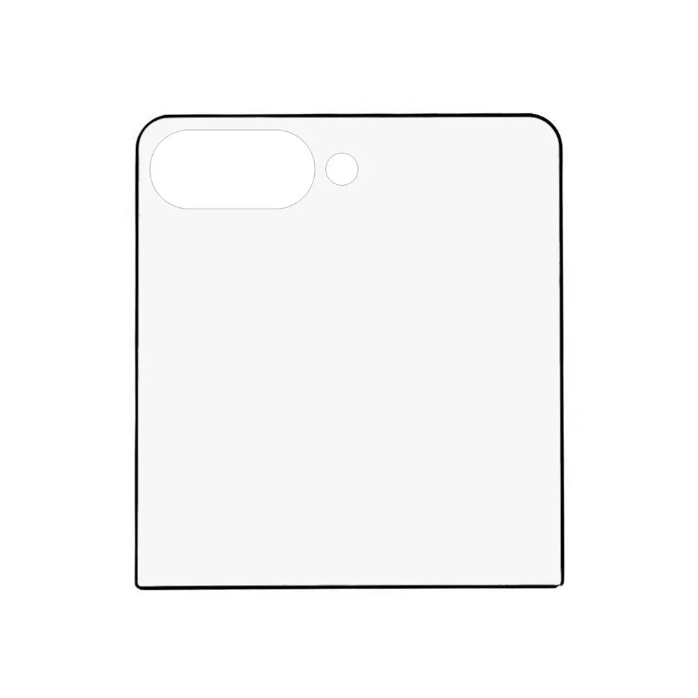 For Samsung Galaxy Z Flip7 5G Rear Small Screen Protector Silk Printing Full Glue Tempered Glass Film - 2