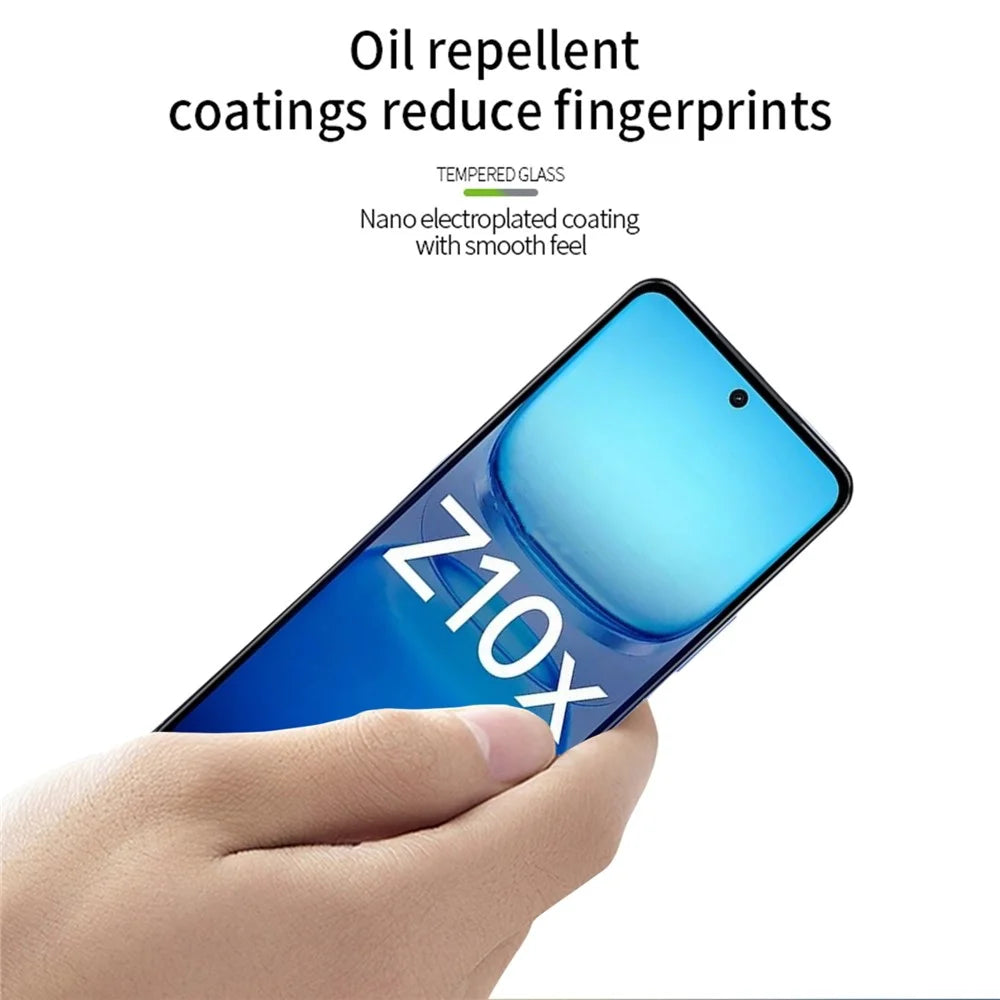 PINWUYO For vivo iQOO Z10x 5G Tempered Glass Film  JK Series-2 9H Full Screen Protector - Black - 4