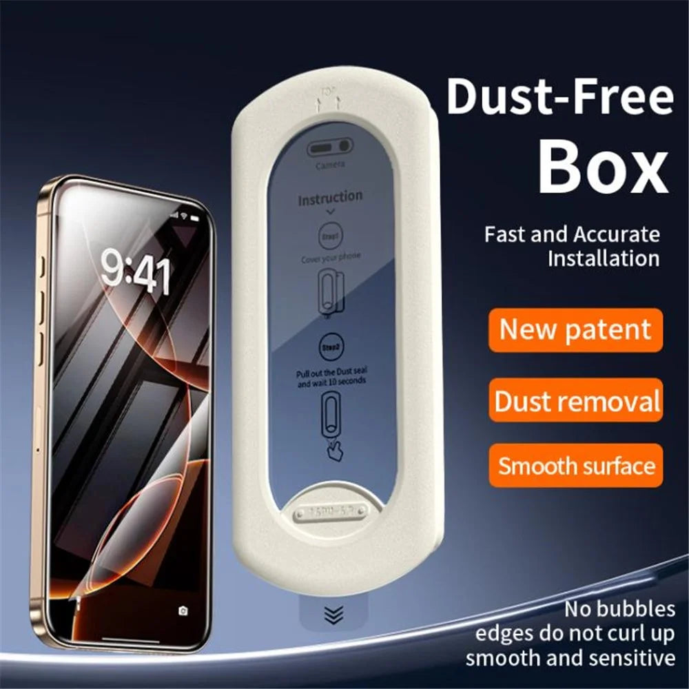 Screen Protector For iPhone 14  /  13 Pro  /  13 High Aluminium-Silicon Glass HD Film with Dust Removal Tool - 7