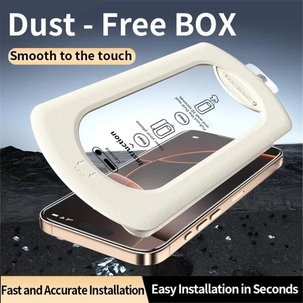 For iPhone 14 Plus  /  13 Pro Max Screen Protector High Aluminium-Silicon Glass HD Film with Dust Removal Tool - 4