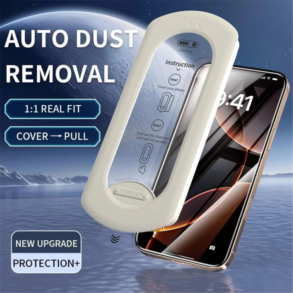 For iPhone 14 Plus  /  13 Pro Max Screen Protector High Aluminium-Silicon Glass HD Film with Dust Removal Tool - 6