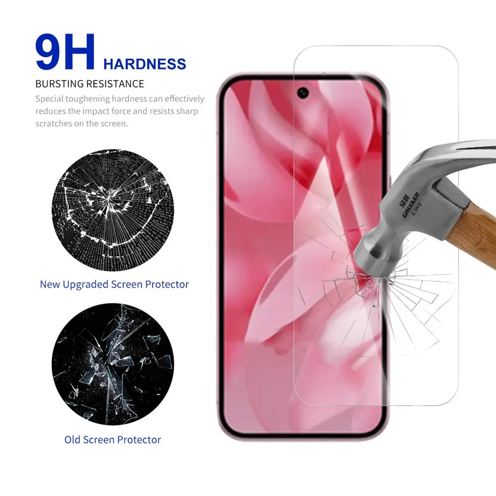 RURIHAI 10Pcs For Google Pixel 10 Pro / 10 / 9 Pro / 9 Screen Protector 0.26mm 2.5D High Aluminium Silicon Glass Film - 3