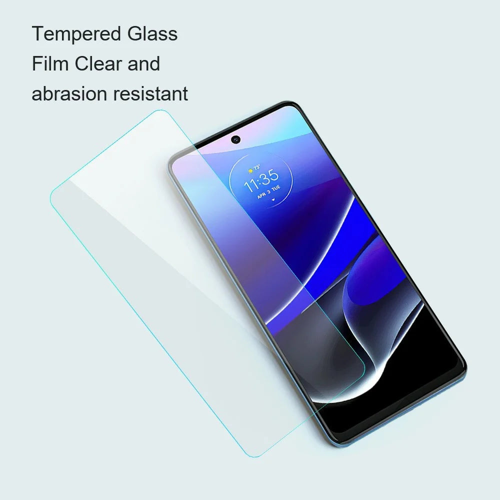 AMORUS For Motorola Moto G56 5G Front Screen Protector 2.5D Arc Edge 9H High Aluminum-Silicon Glass Film - 6