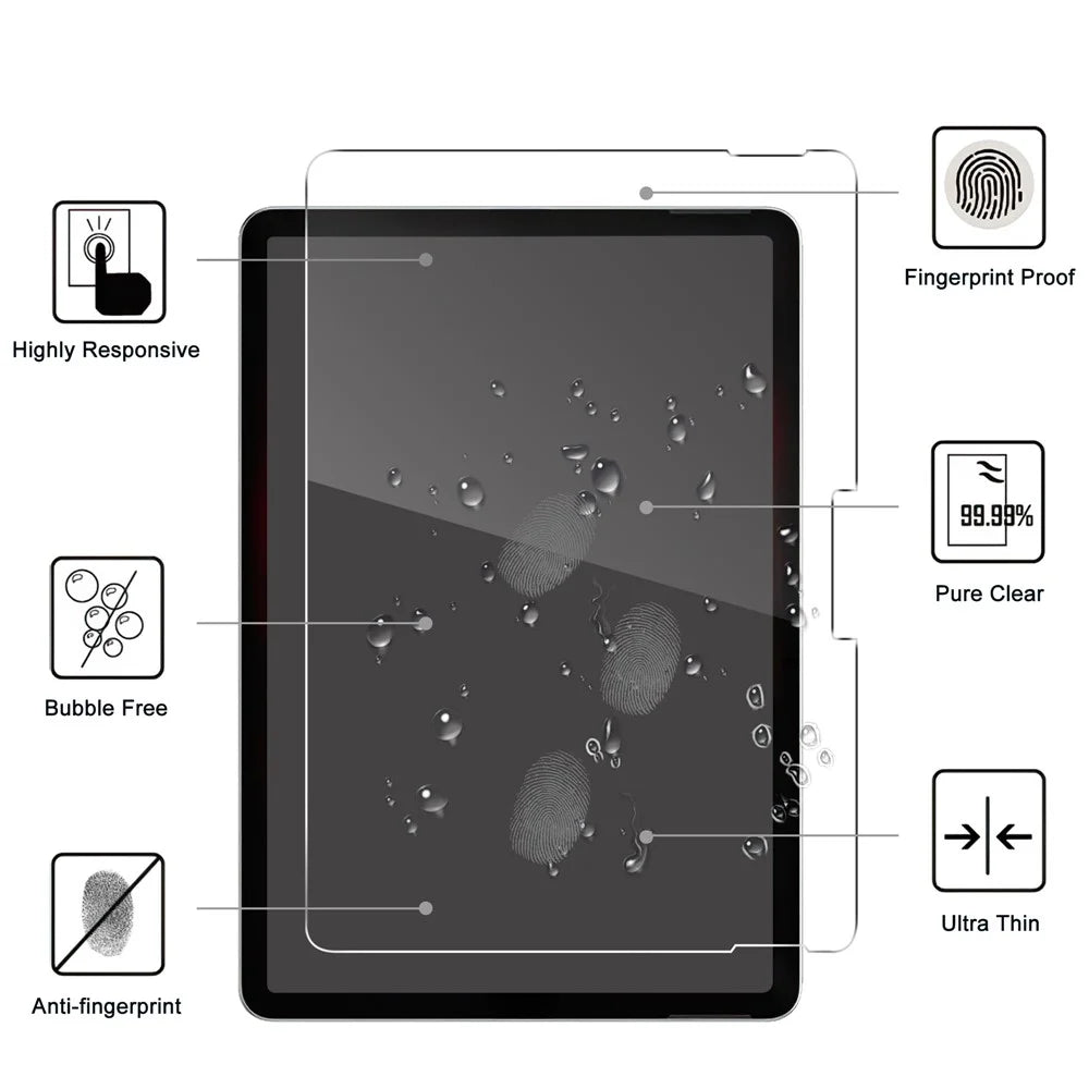 Screen Protector For Microsoft Surface Pro 11  /  10  /  9  /  8 Anti-Shatter Arc Edge Tempered Glass Film - 2
