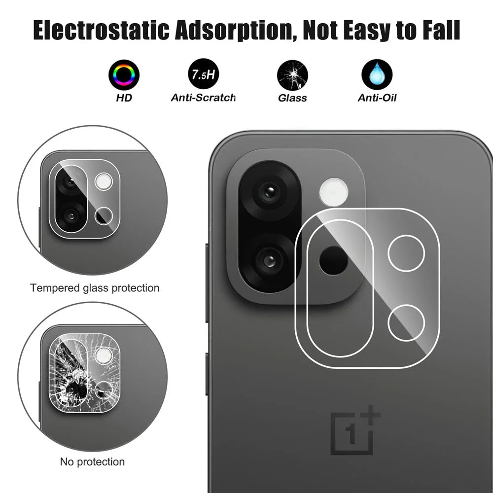 For OnePlus 13T 5G Camera Lens Protector Arc Edge Clear Tempered Glass Film - 2
