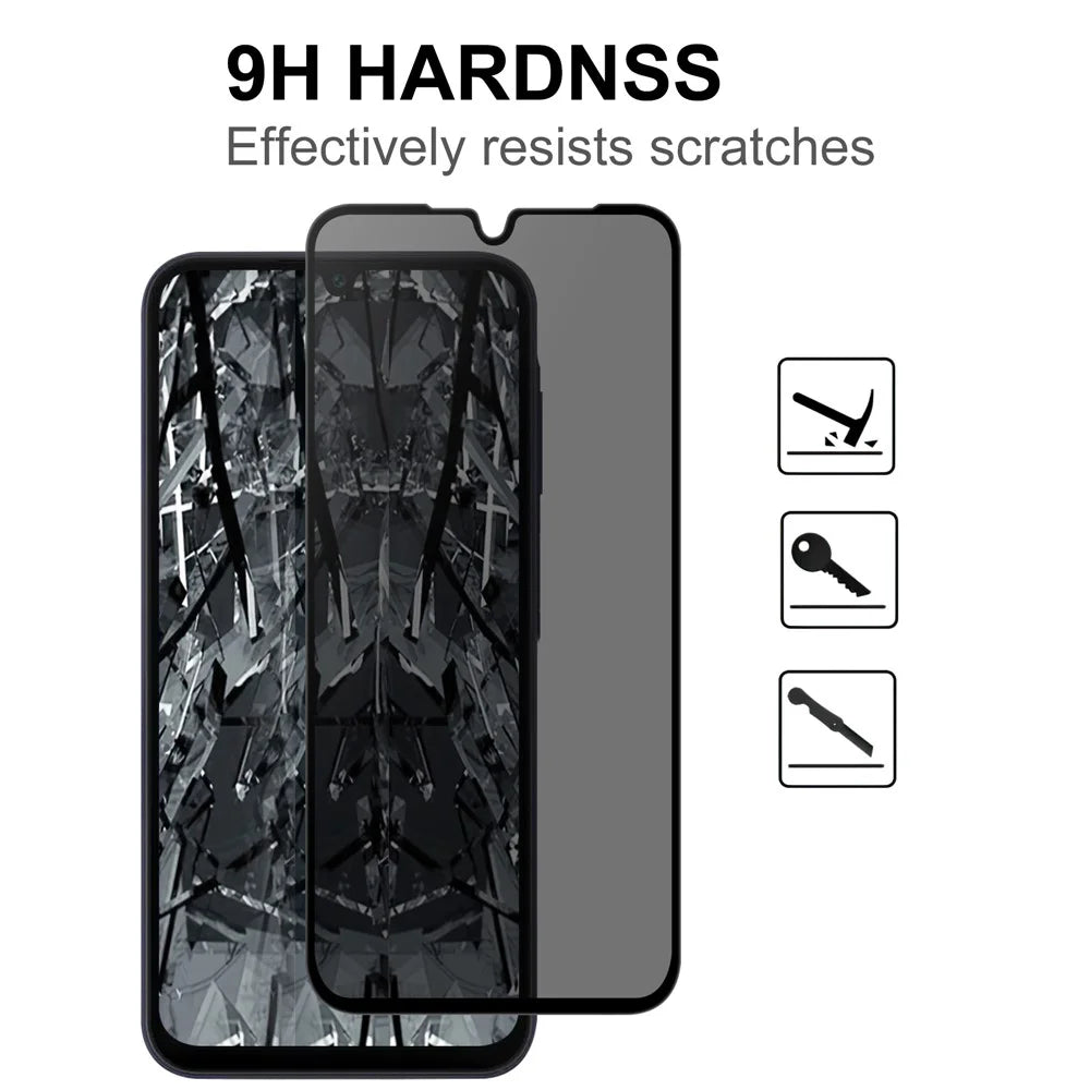 For Samsung Galaxy A08 5G / A08 4G / A07 5G / A07 4G / A06 5G / A06 4G Tempered Glass Screen Protector 2.5D Arc Edge Anti-Spy Film - 3