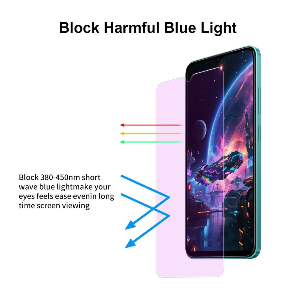 JUNSUNMAY 25Pcs For Samsung Galaxy A17 5G / A17 4G / A26 5G / A16 5G / A16 4G Tempered Glass Screen Protector Anti Blue Ray Eye Protection HD Clear Film - 2
