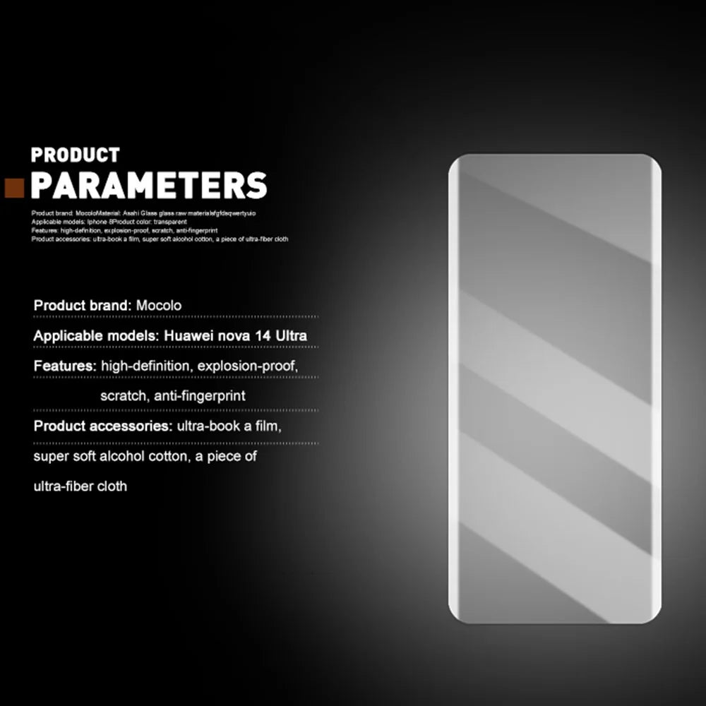 MOCOLO For Huawei nova 14 Ultra 5G Screen Protector Tempered Glass UV Liquid Film 3D Curved Full Coverage - 5