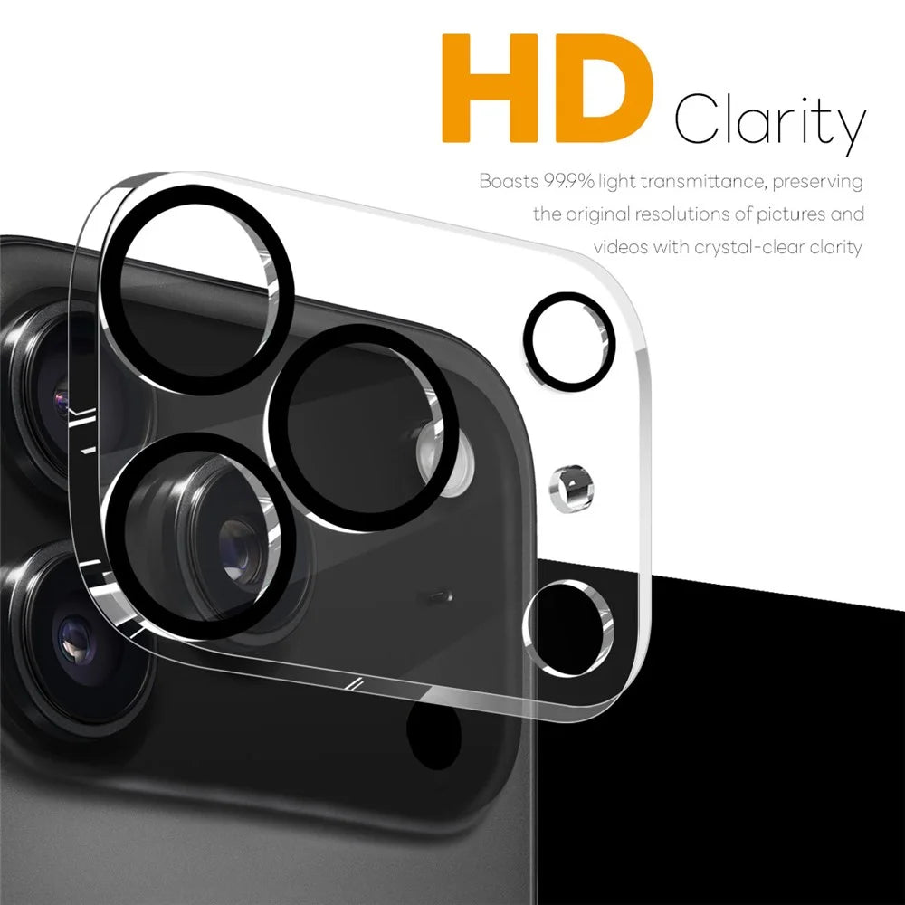NORTHJO 2Pcs For iPhone 17 Pro Max Camera Lens Protector Black Circles 3D Full Coverage Clear Tempered Glass Lens Film - 2