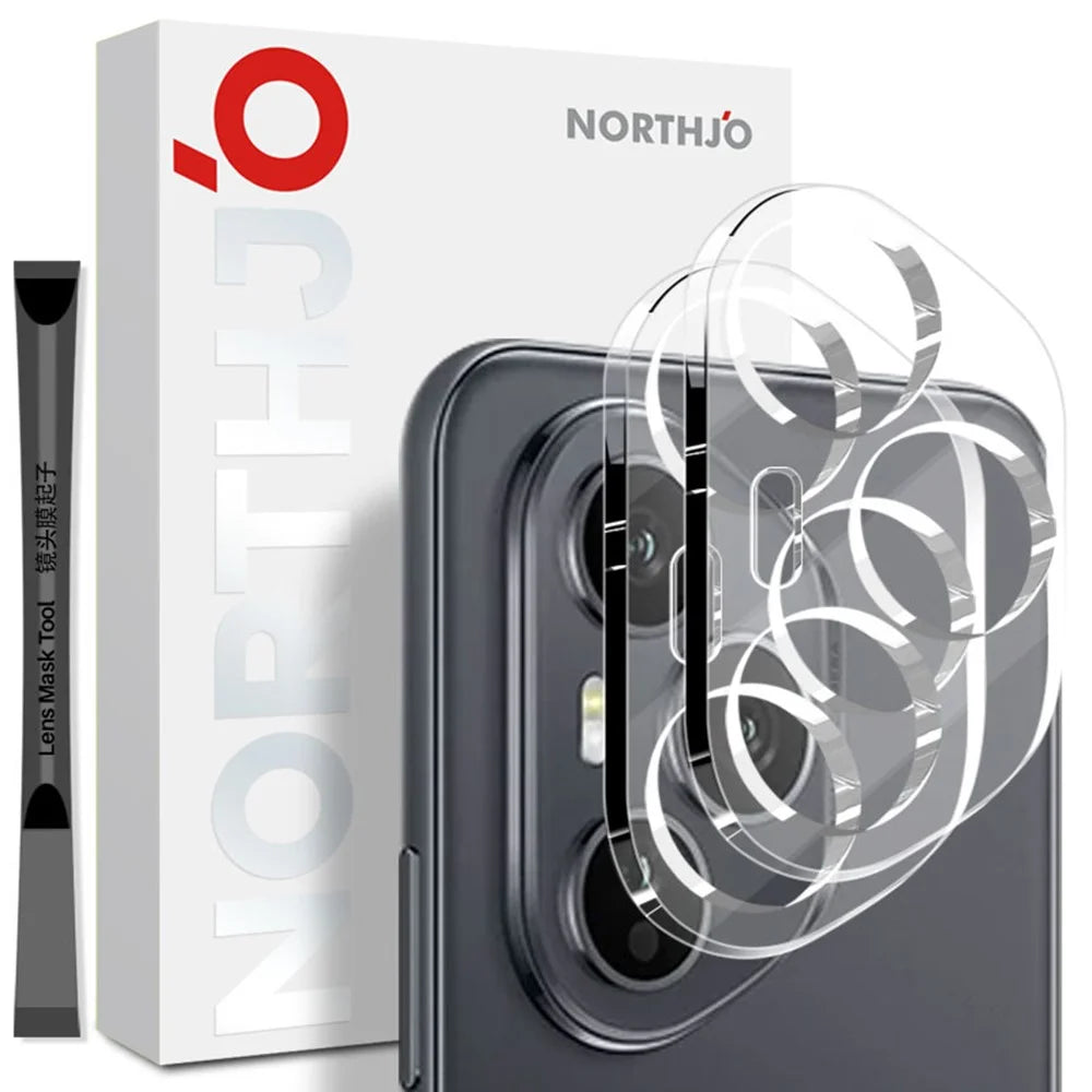 NORTHJO 2Pcs For Honor 400 Pro 5G (Global) Camera Lens Protector Tempered Glass Clear Lens Film 3D Full Coverage - 1