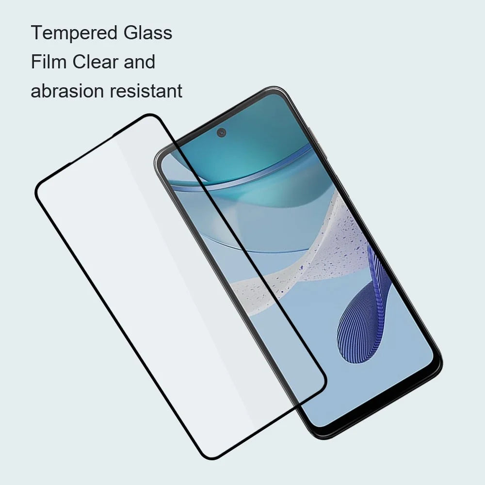 AMORUS 2Pcs For Motorola Moto G86 5G Screen Protector Shatterproof Silk Printing Tempered Glass Film - Black - 6