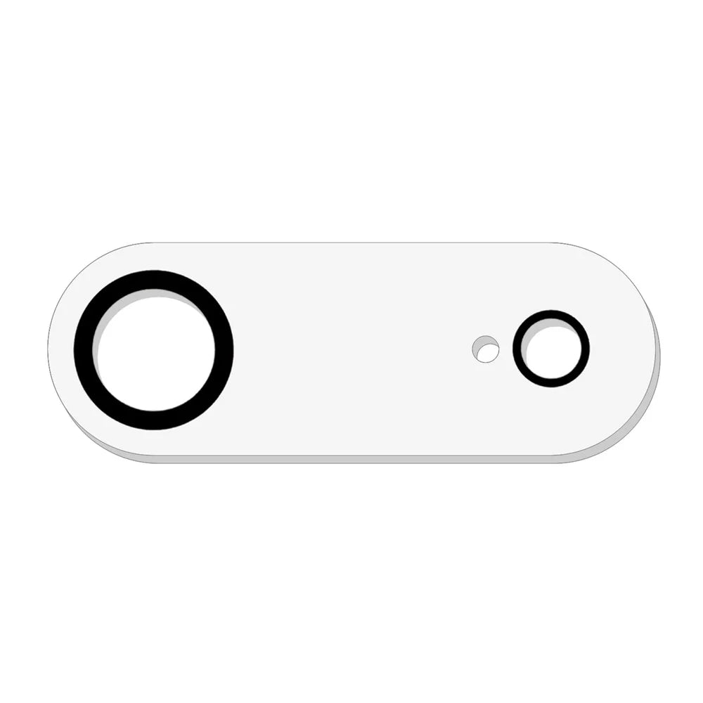 For iPhone Air Camera Lens Protector with Black Circle Design Tempered Glass Lens Film - 2