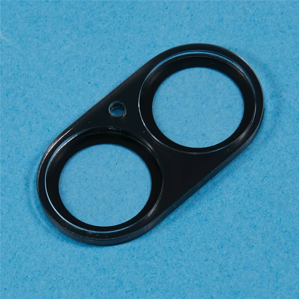 For iPhone 16 / 16 Plus Tempered Glass Lens Protector Black Silk Printing Camera Lens Film - 5
