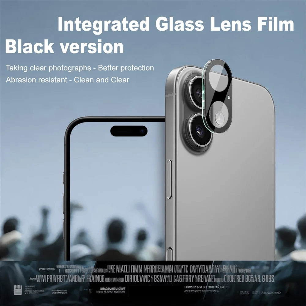 IMAK For iPhone 17 Camera Lens Protector Tempered Glass HD Clear Lens Film (Black Version) - 2